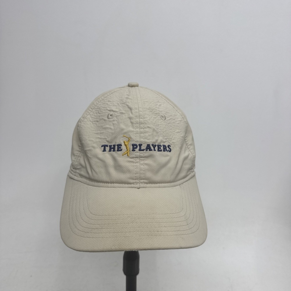 THE PLAYERS Golf Hat Tan Khaki Strap Adjustable Logo Cap TPC Sawgrass Florida